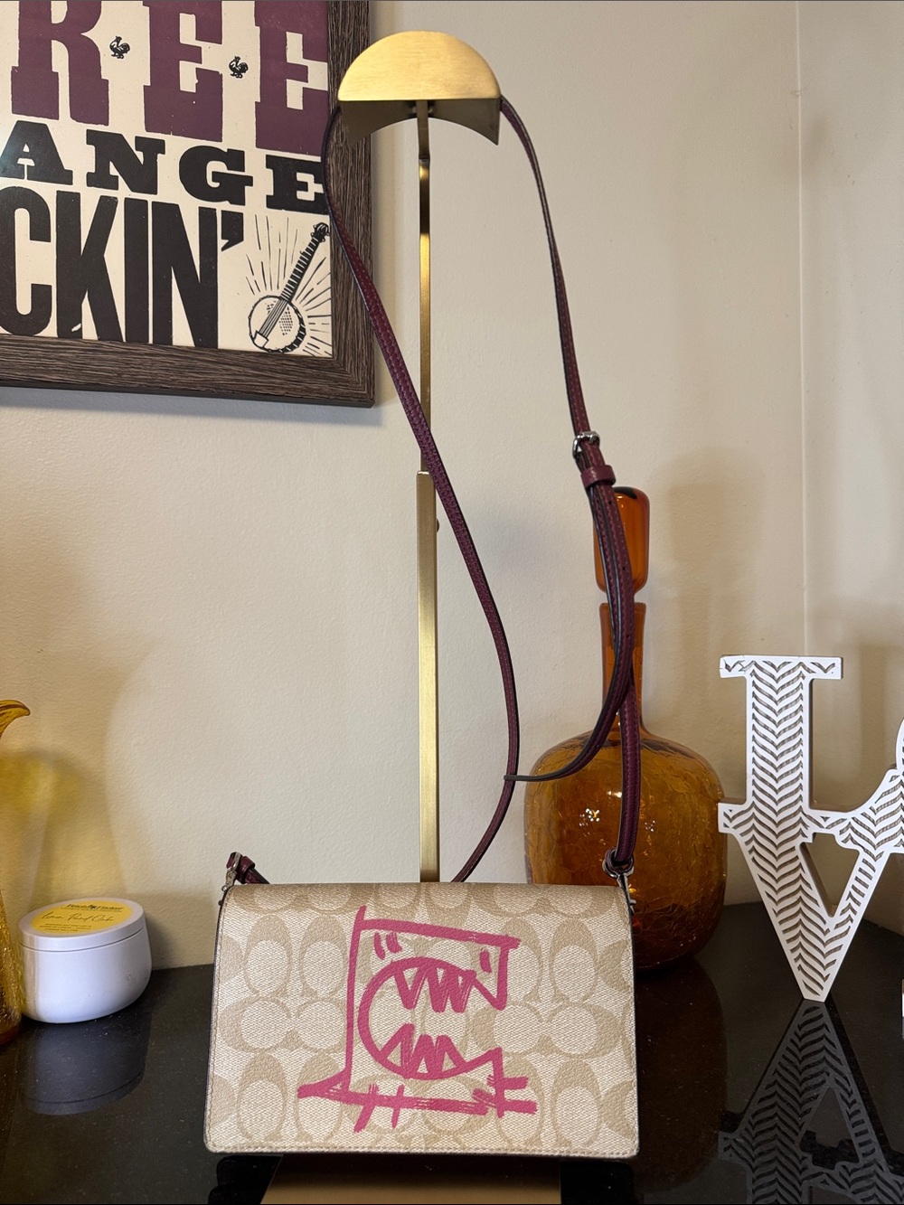 Coach x Guyang Yu Rexy Limited Edition Beige Crossbody